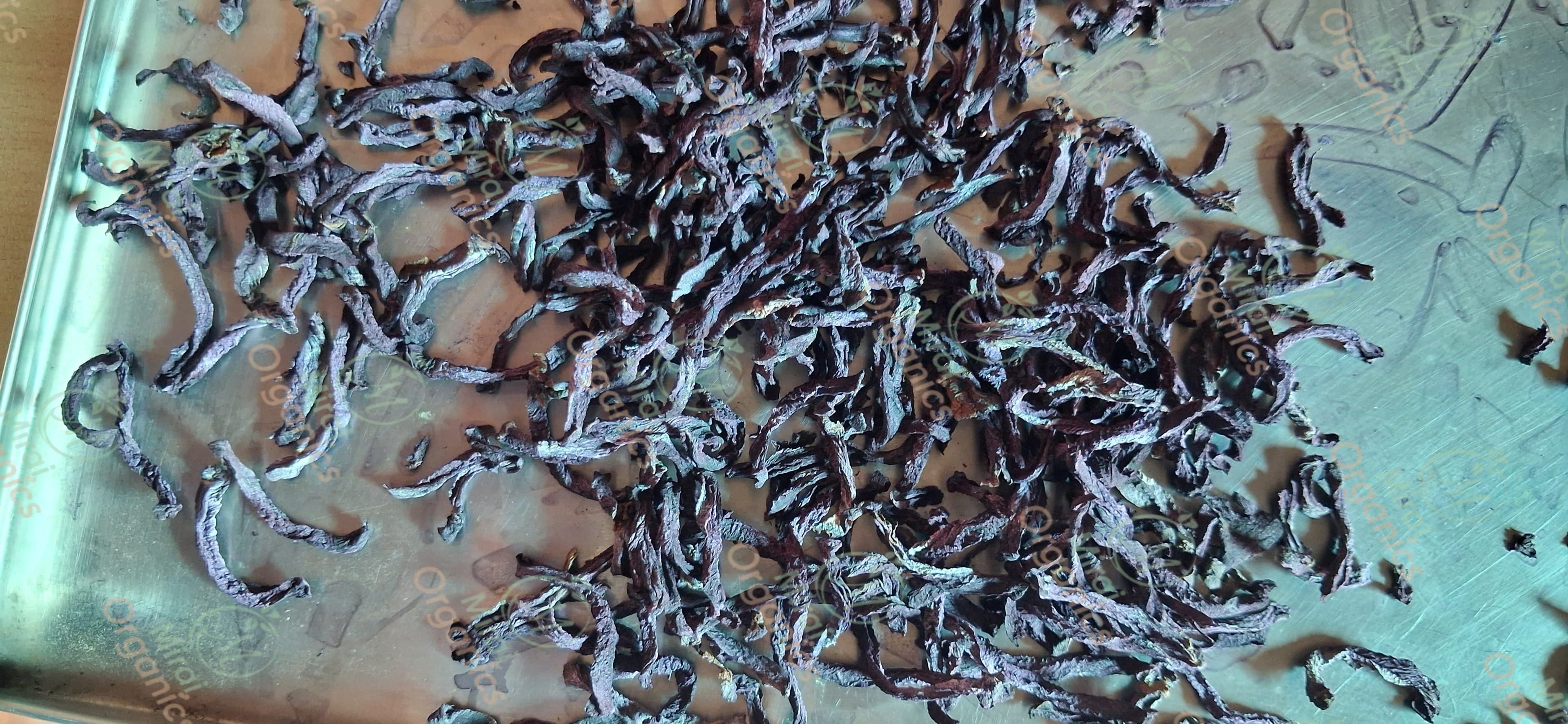 Dried Carrot Flakes Red and Black