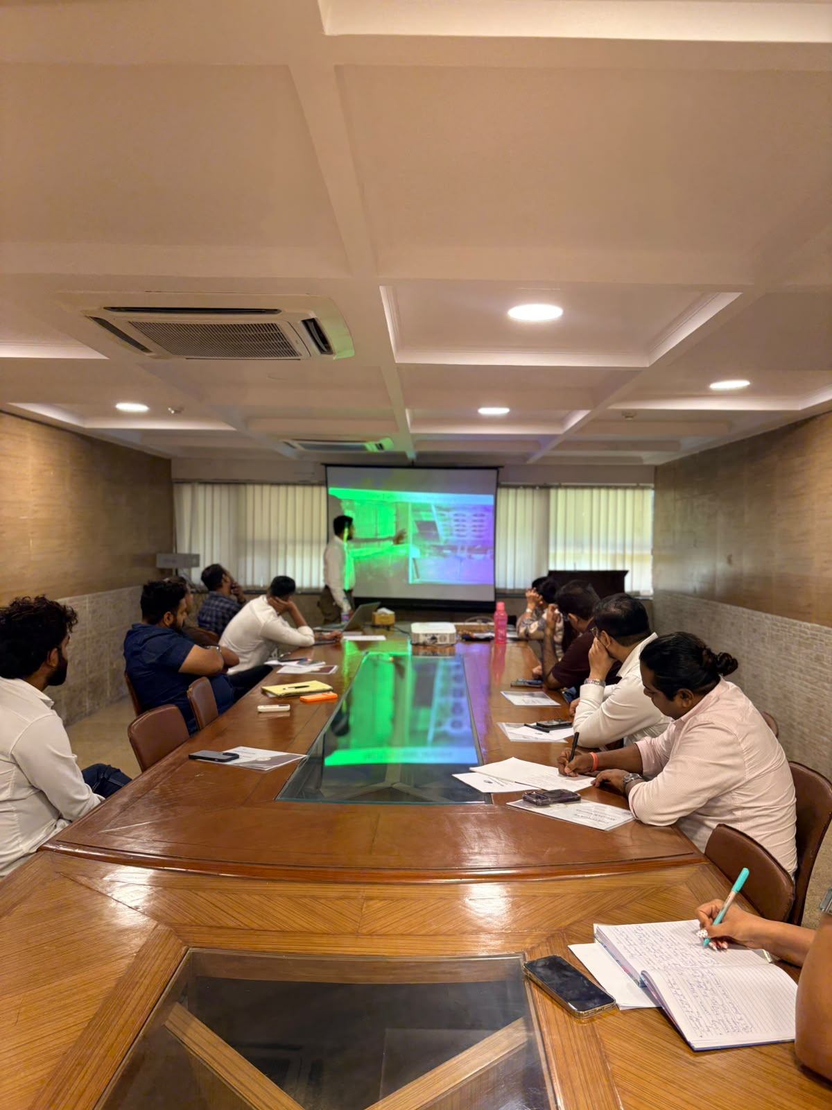 Participants at the dehydration methods training at Foodtech Pathshala, New Delhi