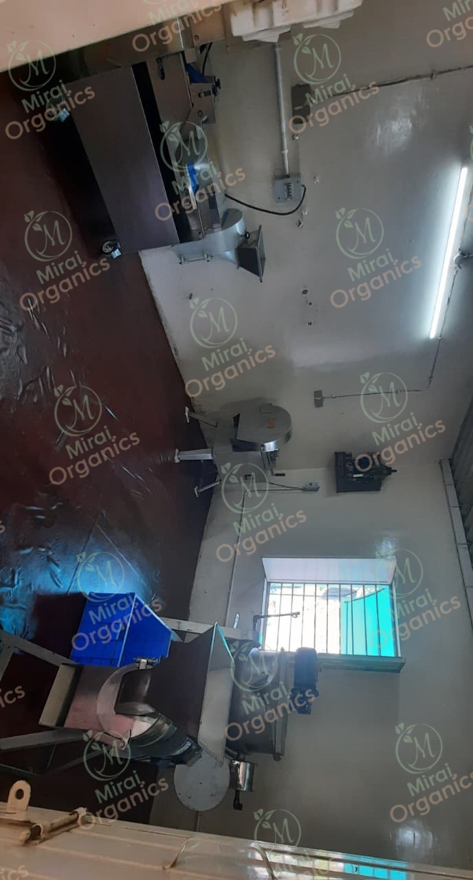 Dehydration processing machinery at the facility
